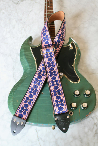 Mauve 'Greenwich' Guitar/Bass Hippie Strap