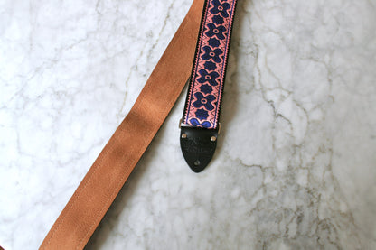 Mauve 'Greenwich' Guitar/Bass Hippie Strap