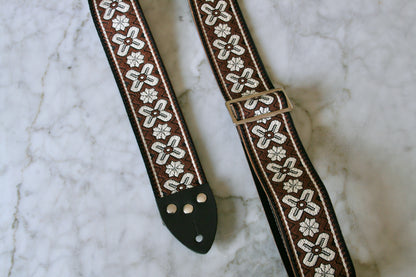 Walnut 'Greenwich' Guitar/Bass Hippie Strap
