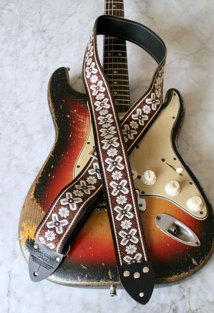 Walnut 'Greenwich' Guitar/Bass Hippie Strap
