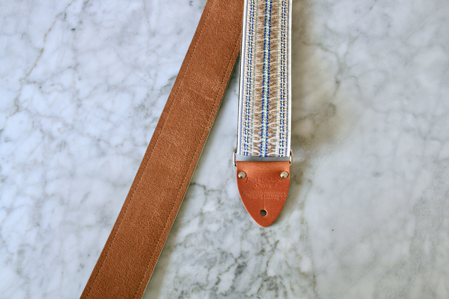 White 'Maco' Guitar/Bass Hippie Strap