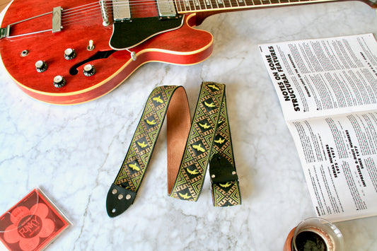 Gold 'Eagle' Guitar/Bass Hippie Strap