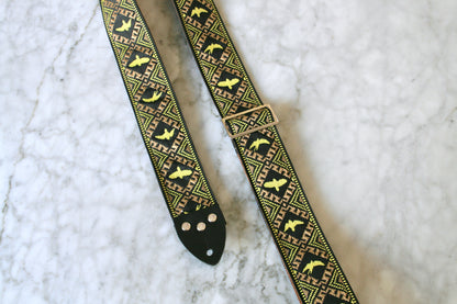 Gold 'Eagle' Guitar/Bass Hippie Strap