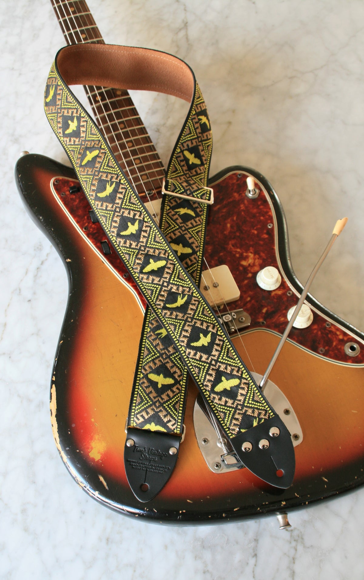 Gold 'Eagle' Guitar/Bass Hippie Strap