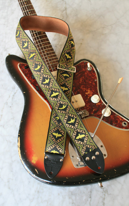 Gold 'Eagle' Guitar/Bass Hippie Strap