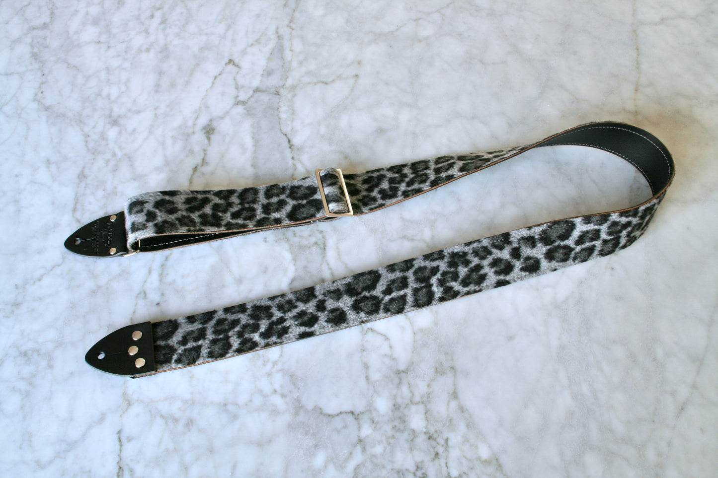 Grey 'Leopard' Guitar/Bass Hippie Strap
