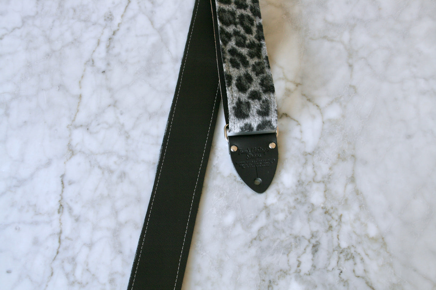 Grey 'Leopard' Guitar/Bass Hippie Strap