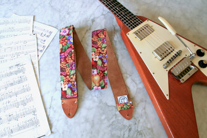 'Fruits & Flowers' Guitar/Bass Hippie Strap