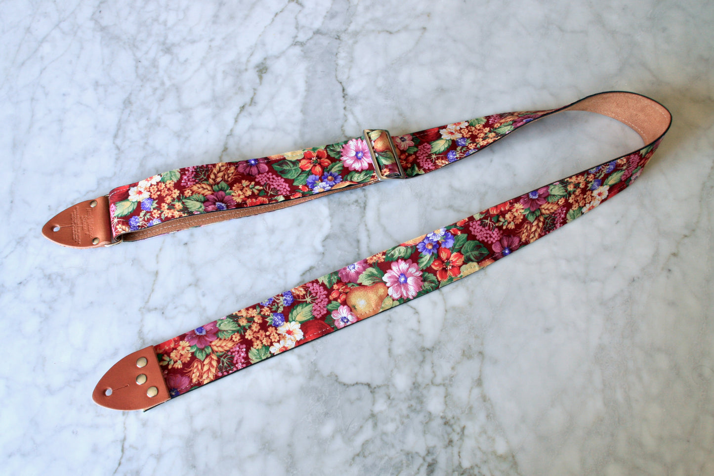 'Fruits & Flowers' Guitar/Bass Hippie Strap