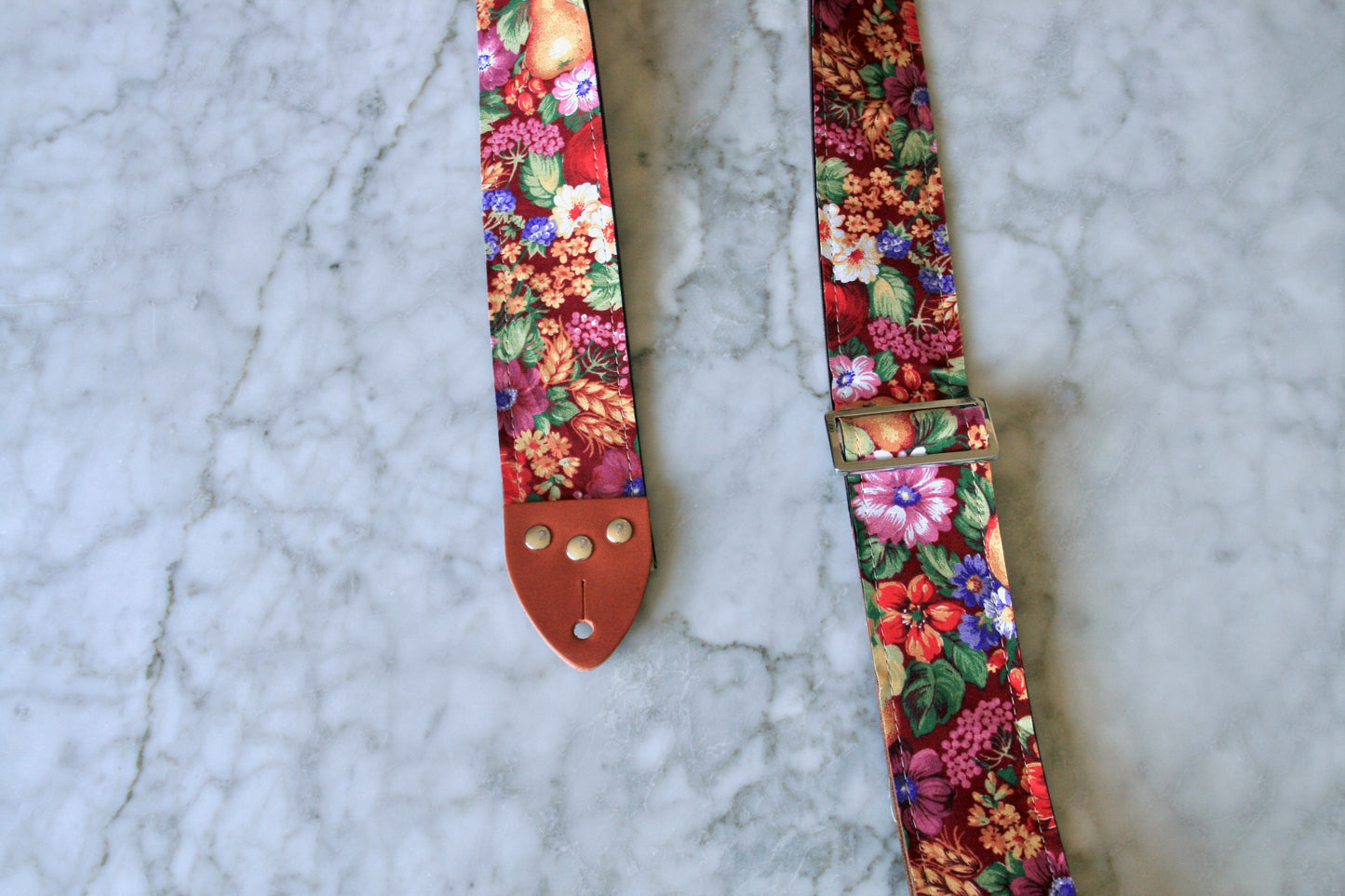 'Fruits & Flowers' Guitar/Bass Hippie Strap