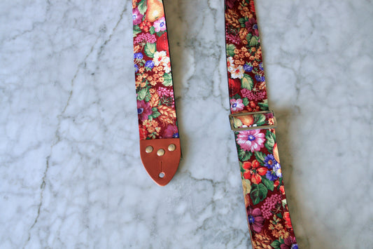 'Fruits & Flowers' Guitar/Bass Hippie Strap