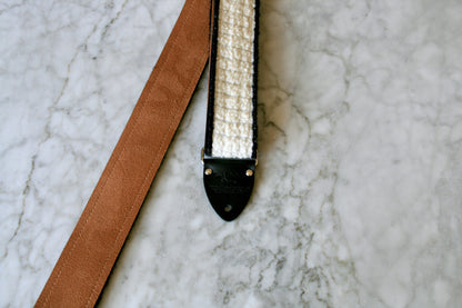 White 'Sherpa' Guitar/Bass Hippie Strap