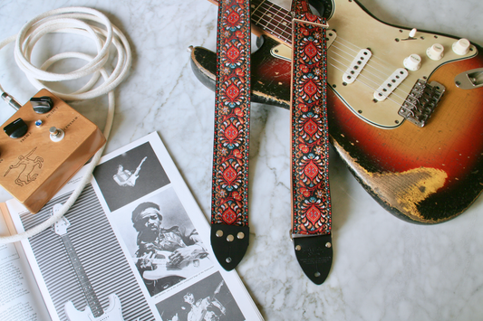 Ruby 'Peacock' Guitar/Bass Hippie Strap