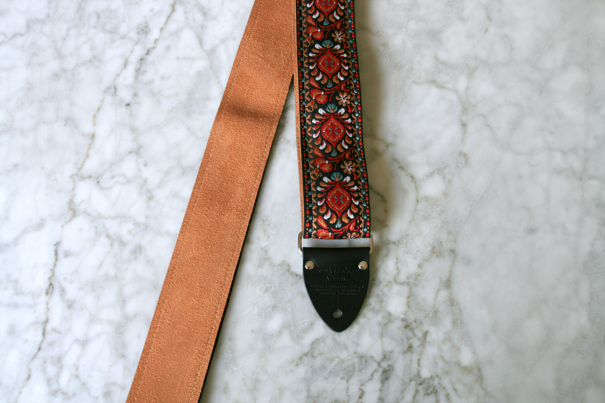 Ruby 'Peacock' Guitar/Bass Hippie Strap