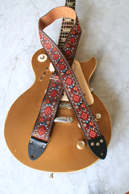 Ruby 'Peacock' Guitar/Bass Hippie Strap