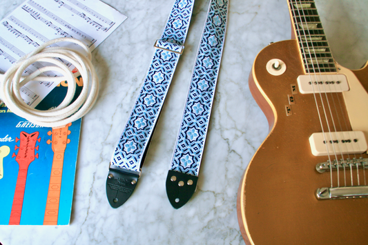 Blue 'Octastar' Guitar/Bass Hippie Strap