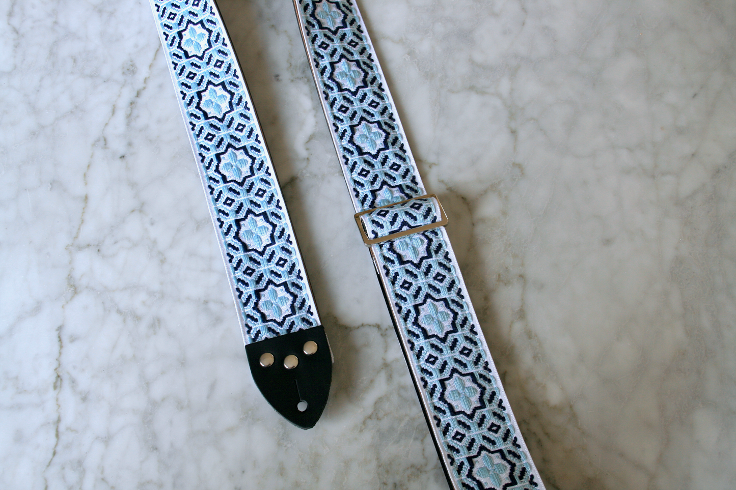 Blue 'Octastar' Guitar/Bass Hippie Strap