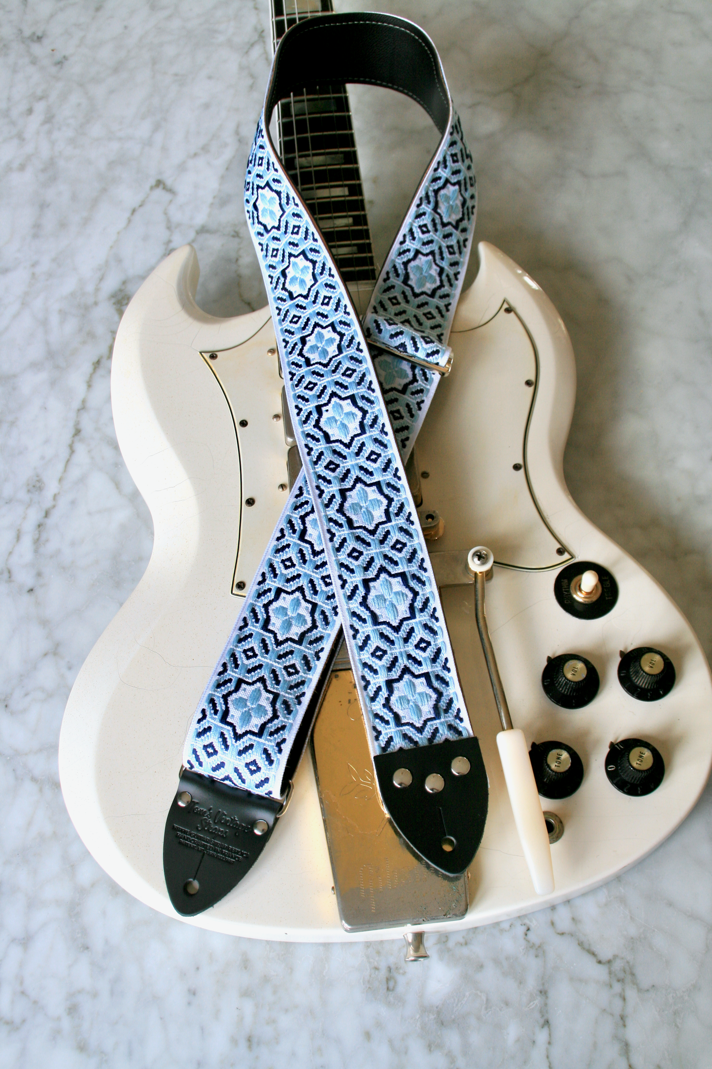Blue 'Octastar' Guitar/Bass Hippie Strap
