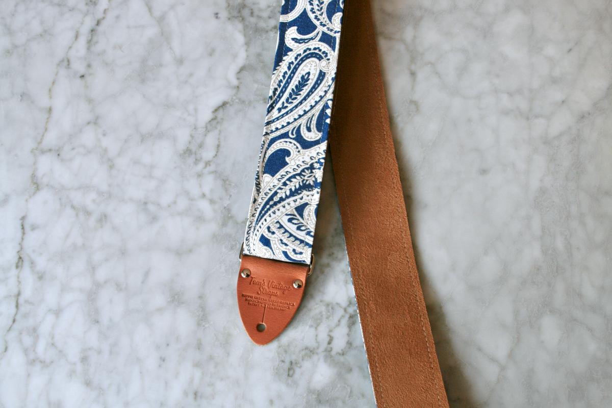 Blue 'Paisley' Guitar/Bass Hippie Strap