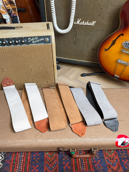 Custom wide 3" Fawn 'Corduroy' Guitar/Bass Hippie Strap