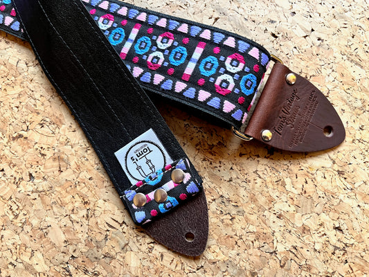 UNIQUE PIECE - Purple Morrey "Tom's Vintage Straps" guitar/bass strap