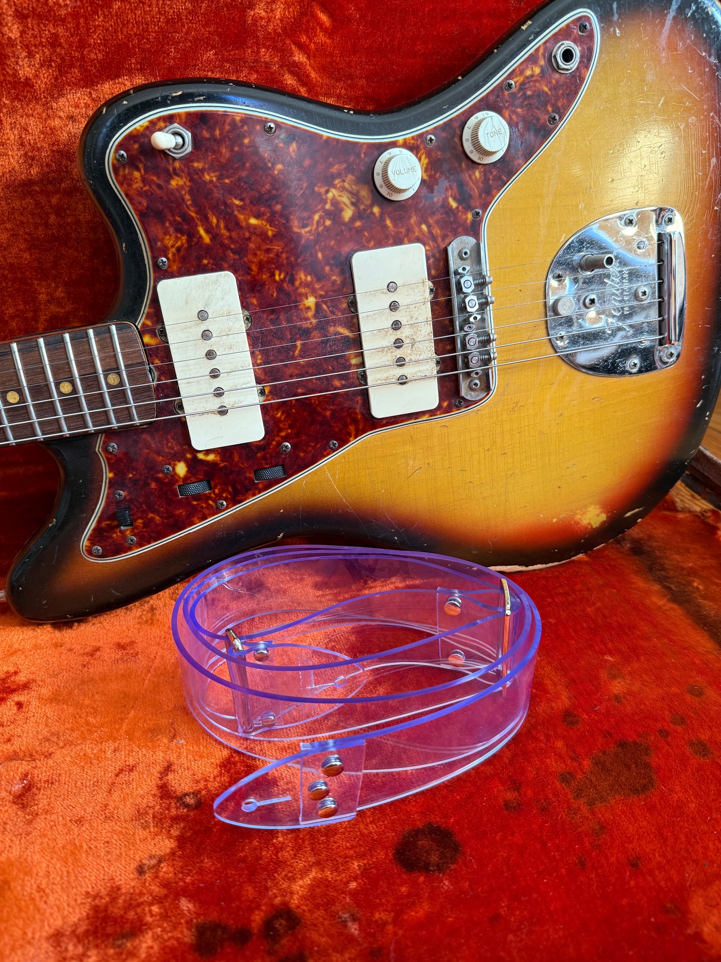 'Ghost' PVC Guitar/Bass Hippie Strap