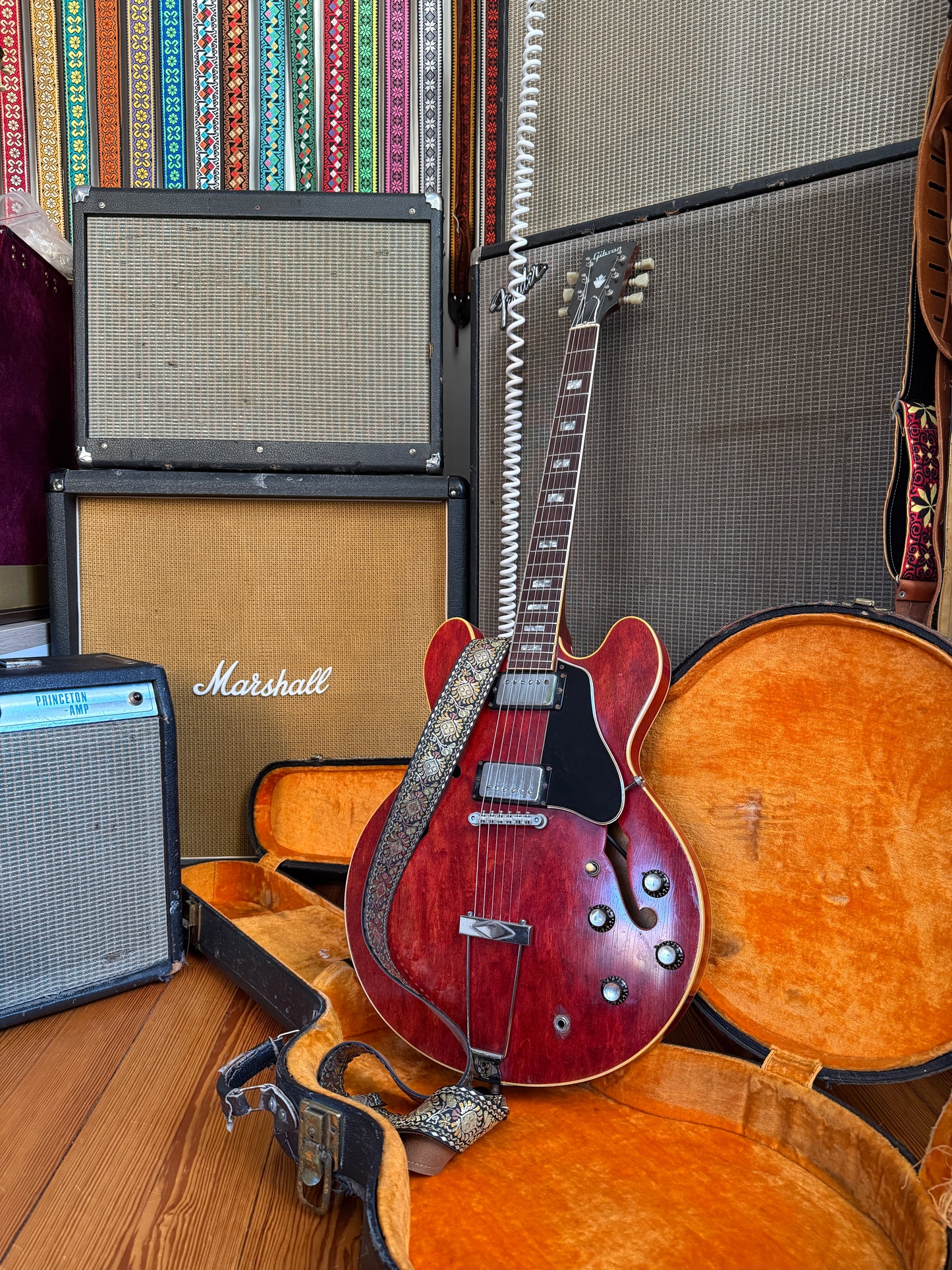 Bronze 'Peacock' Guitar/Bass Hippie Strap