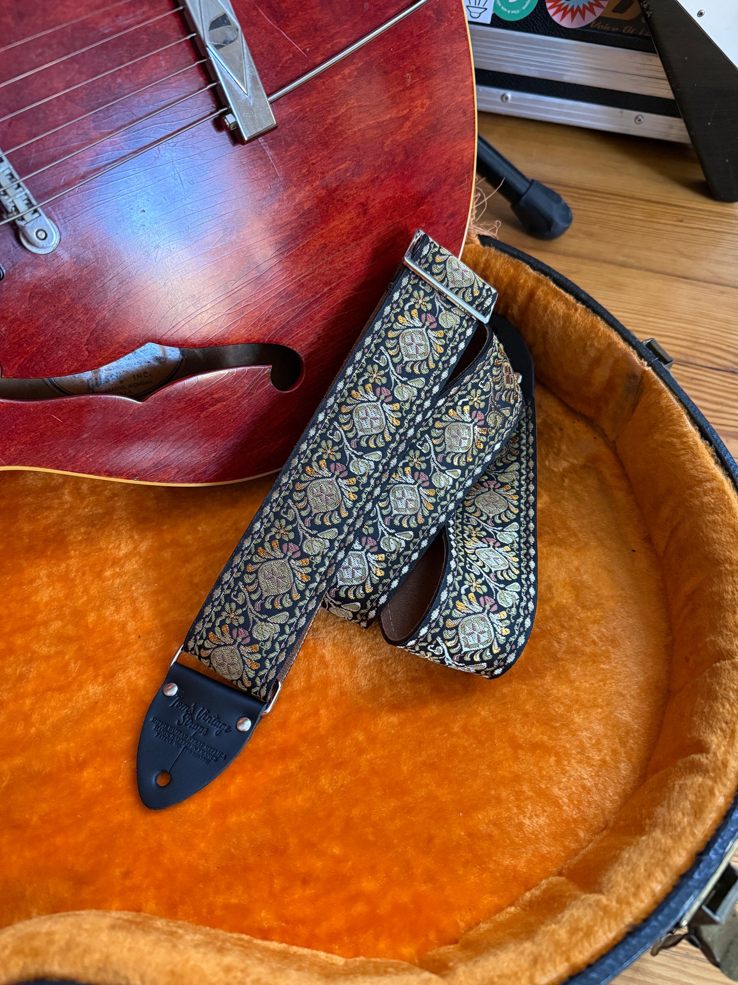 Bronze 'Peacock' Guitar/Bass Hippie Strap