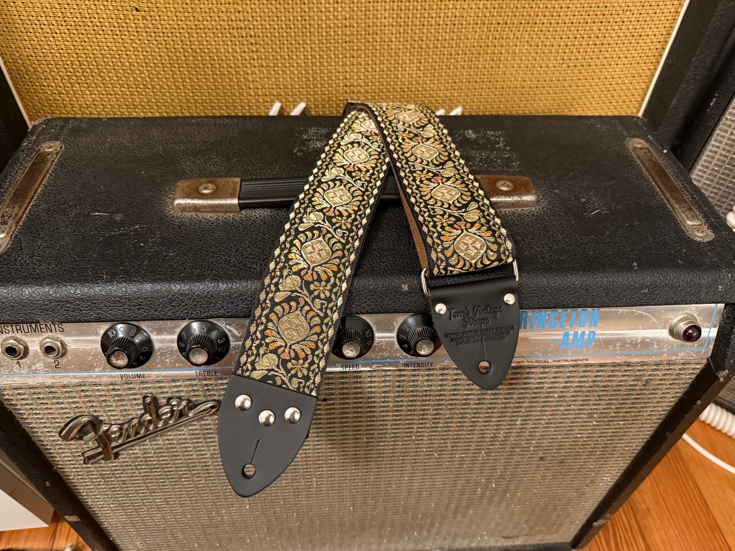 Bronze 'Peacock' Guitar/Bass Hippie Strap