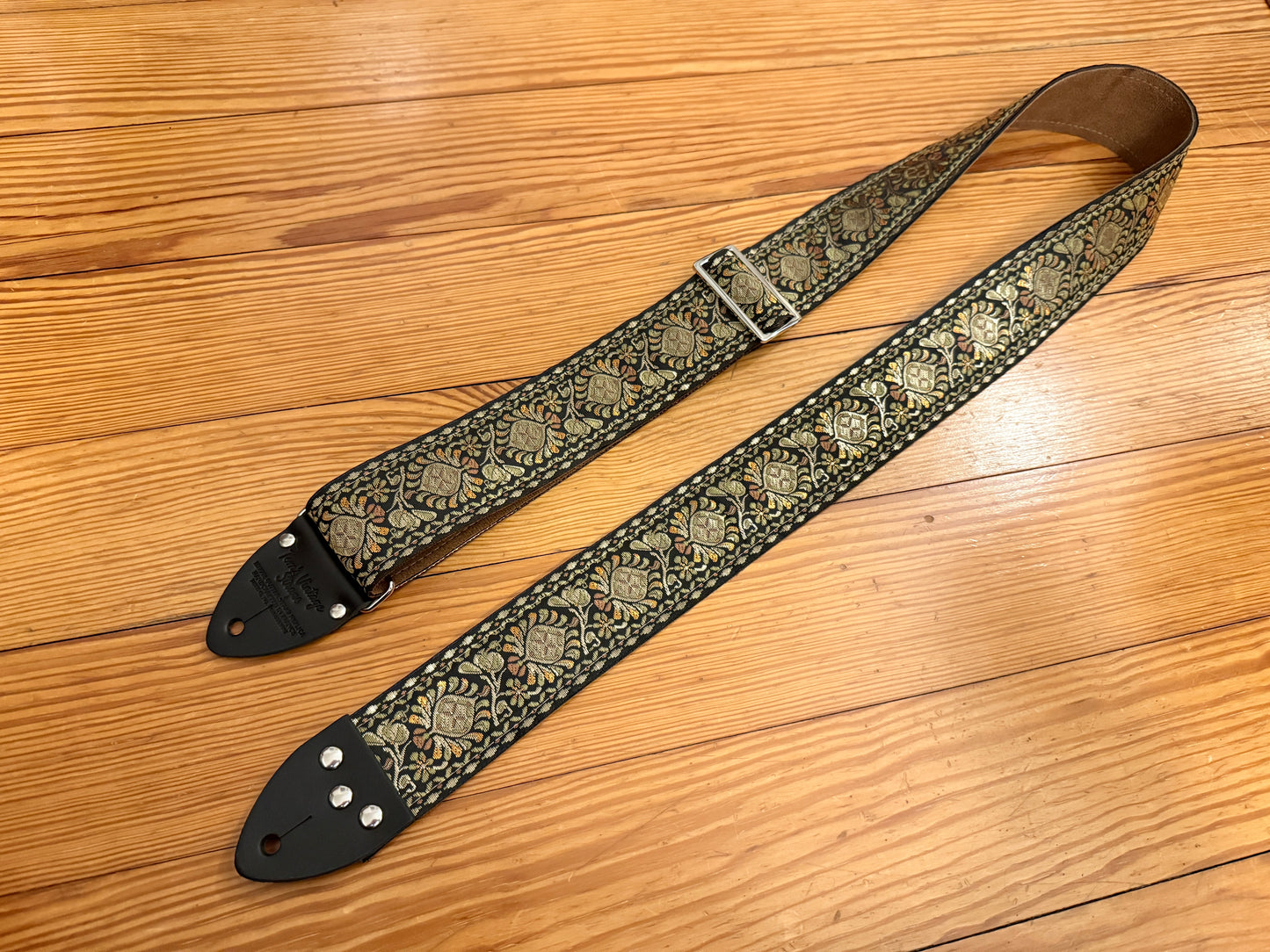 Bronze 'Peacock' Guitar/Bass Hippie Strap
