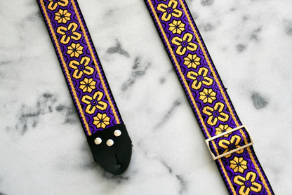 Gold 'Norwich' Guitar/Bass Hippie Strap