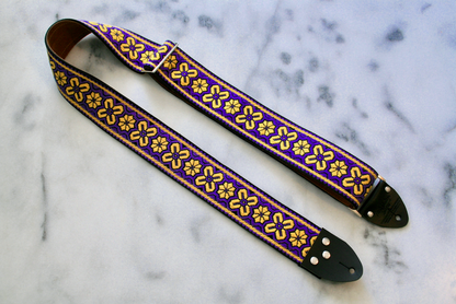 Gold 'Norwich' Guitar/Bass Hippie Strap