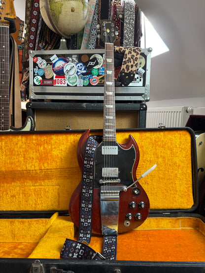 Mulberry 'Woodstock' Guitar Bass Hippie Strap