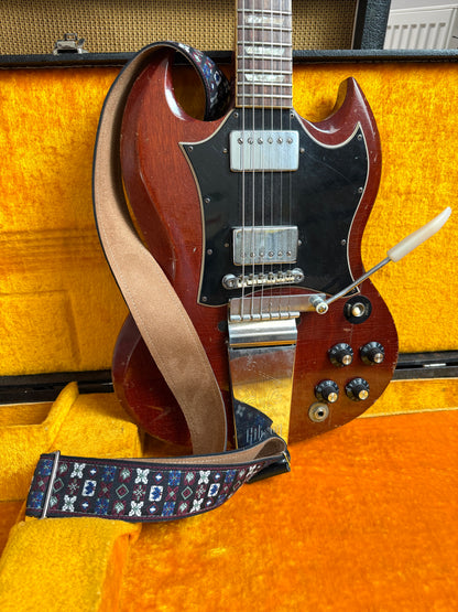 Mulberry 'Woodstock' Guitar Bass Hippie Strap