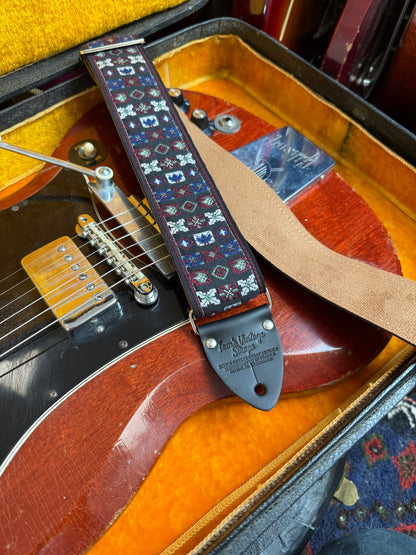 Mulberry 'Woodstock' Guitar Bass Hippie Strap