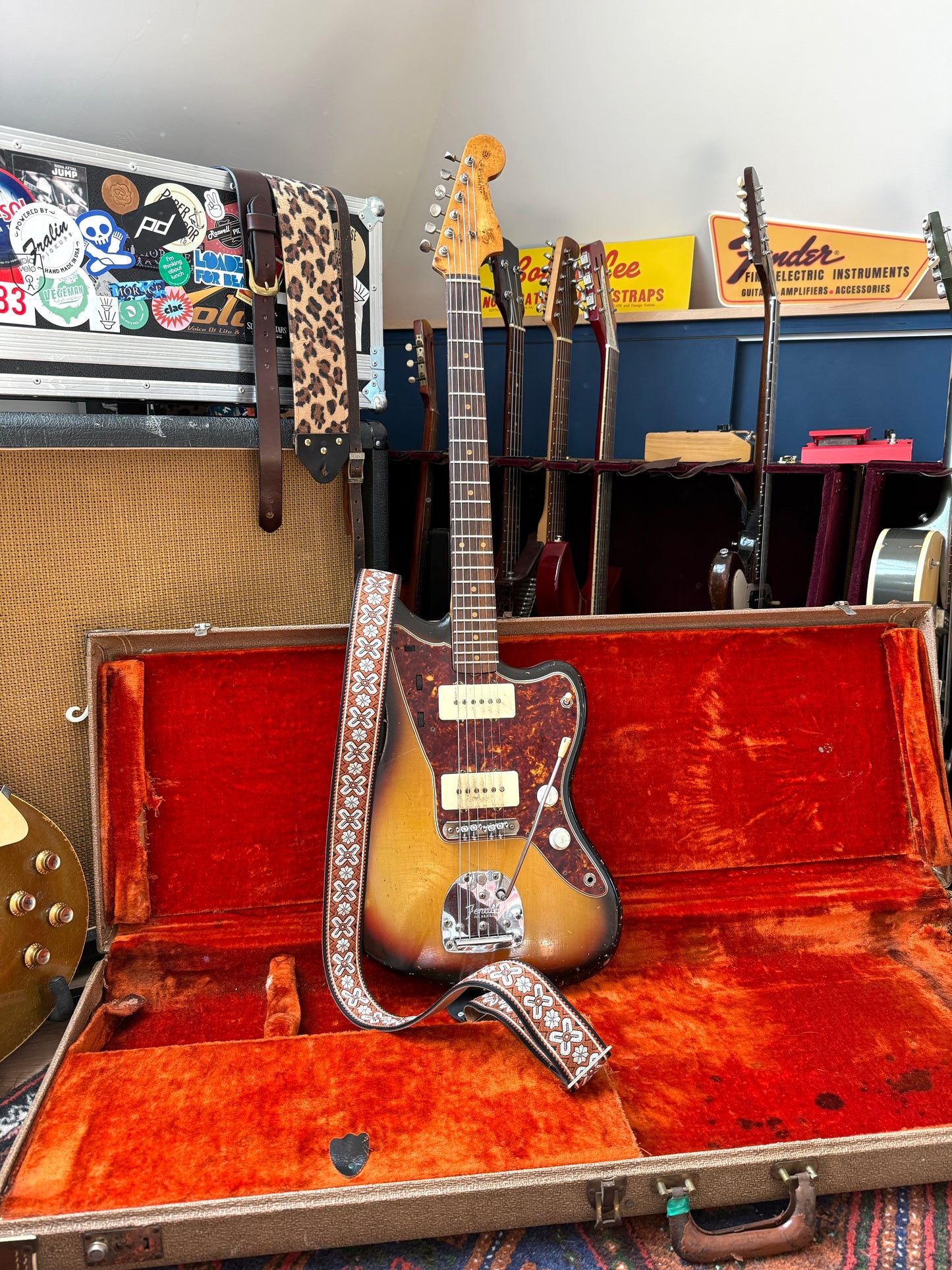Brown 'Greenwich' Guitar/Bass Hippie Strap