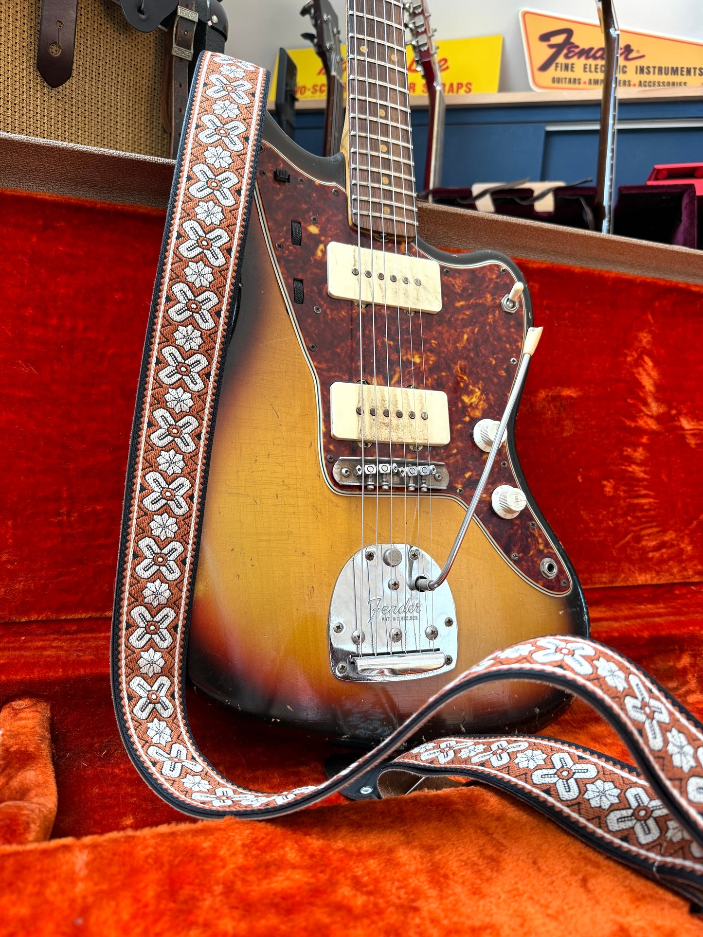 Brown 'Greenwich' Guitar/Bass Hippie Strap