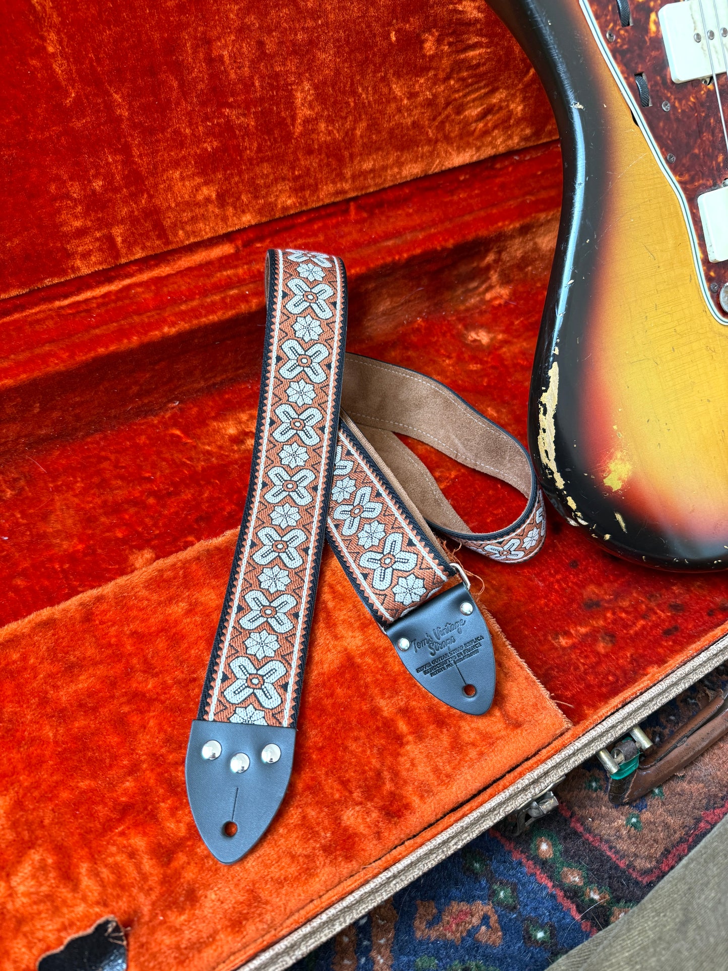 Brown 'Greenwich' Guitar/Bass Hippie Strap