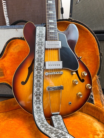 Grey 'Greenwich' Guitar/Bass Hippie Strap