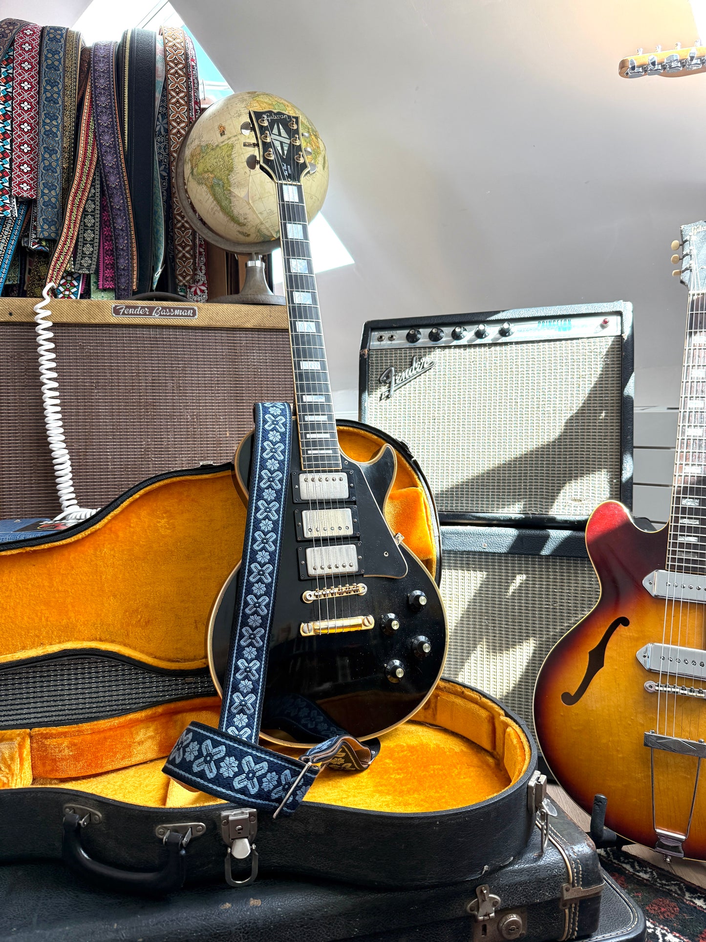 Indigo 'Greenwich' Guitar/Bass Hippie Strap