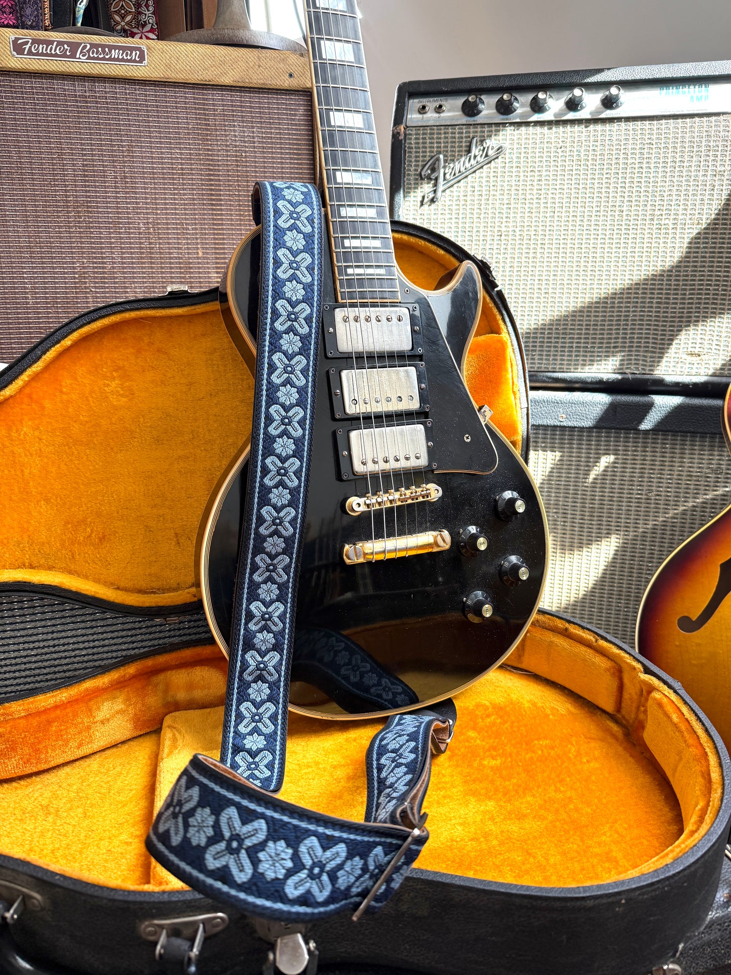 Indigo 'Greenwich' Guitar/Bass Hippie Strap