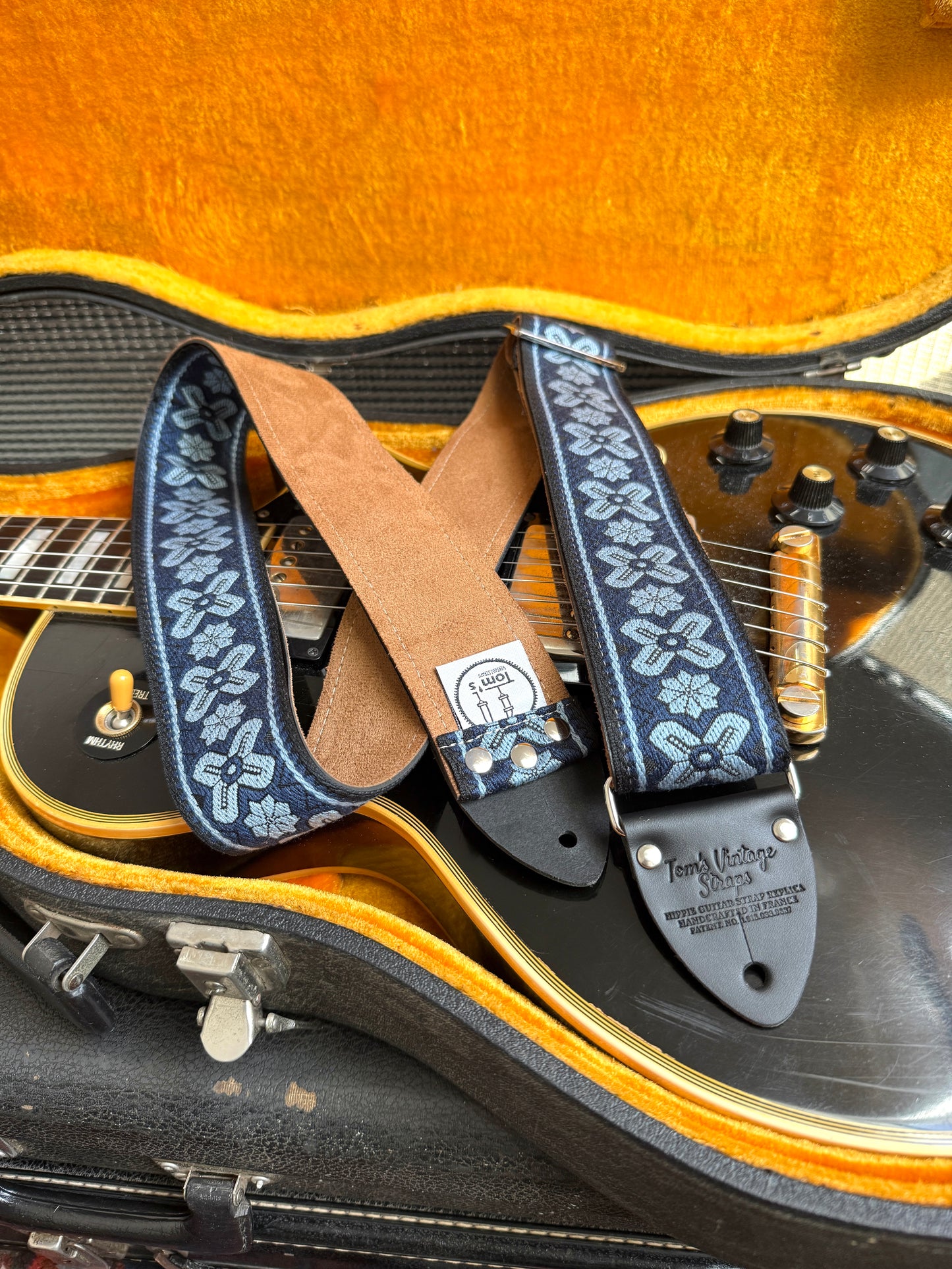 Indigo 'Greenwich' Guitar/Bass Hippie Strap