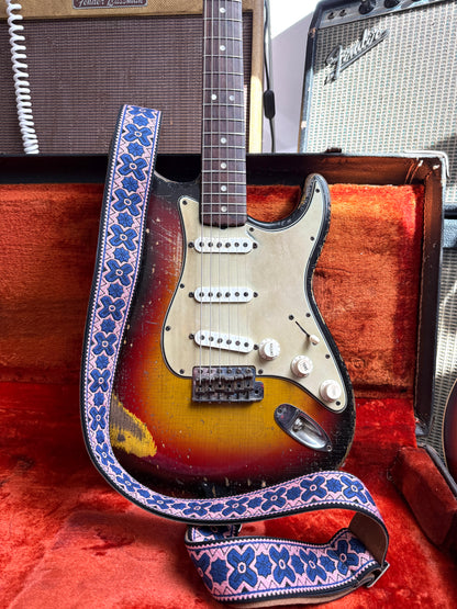 Mauve 'Greenwich' Guitar/Bass Hippie Strap