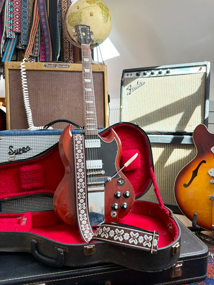 Walnut 'Greenwich' Guitar/Bass Hippie Strap