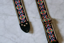 Load image into Gallery viewer, Black Southwest&#39; Guitar/Bass Hippie Strap
