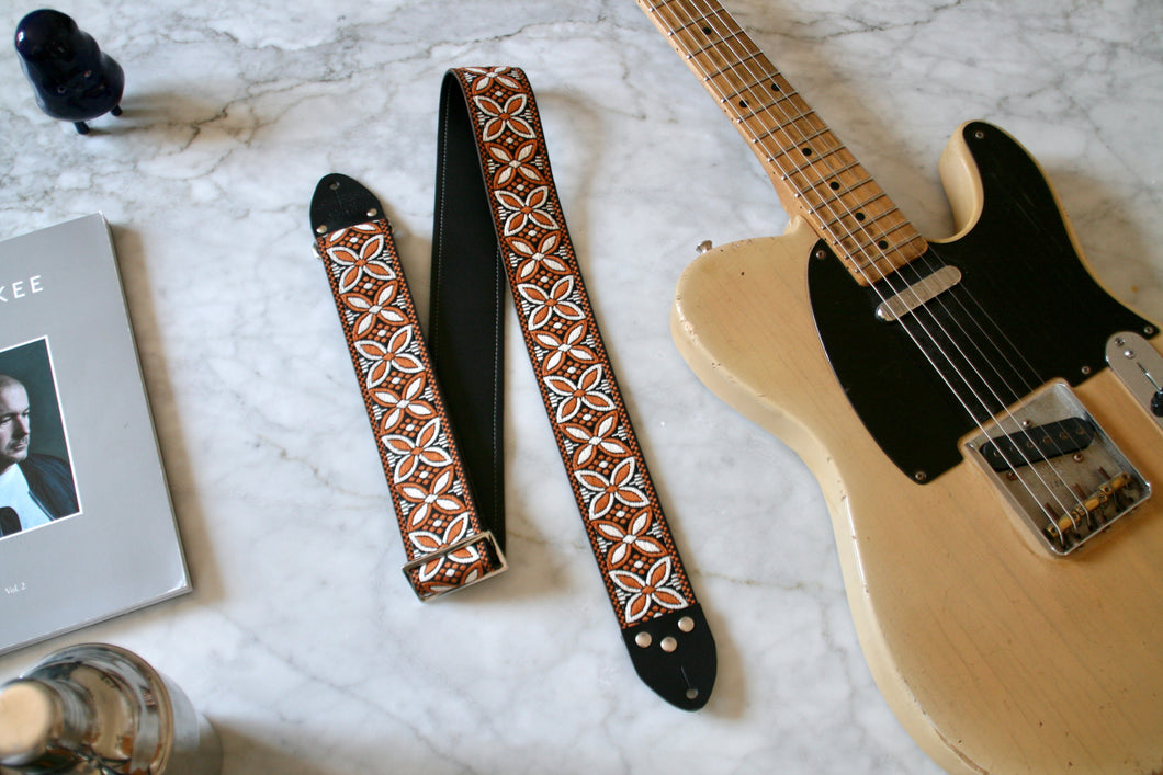 Brown 'Beck' Guitar/Bass Hippie Strap