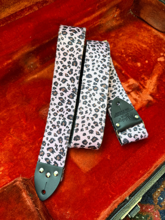 Pink 'Leopard' Guitar/Bass Hippie Strap