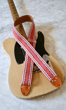Load image into Gallery viewer, Coral &#39;Lindy&#39; Guitar/Bass Hippie Strap
