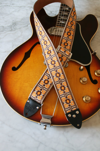 Beige 'Fillmore' Guitar/Bass Hippie Strap