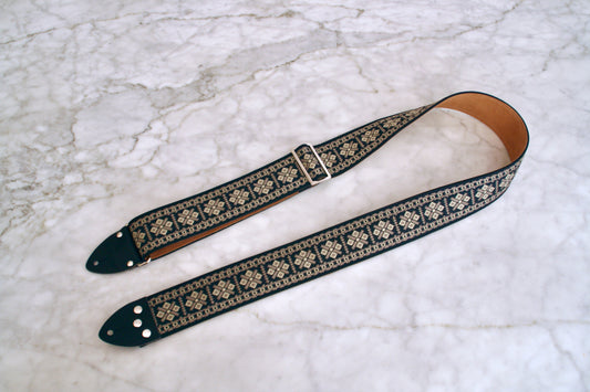 Grey 'Crossroads' Guitar/Bass Hippie Strap